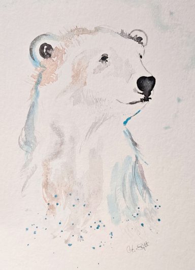 Eisbär Aquarella-Sylt